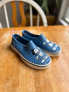 Native Kids Blue Mickey Mouse Slip-On Sneakers